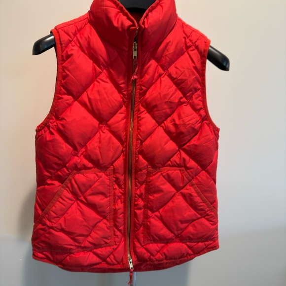 J. Crew Jackets & Blazers - J.Crew Red-Orange Puffer Vest